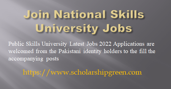 Join National Skills University Jobs