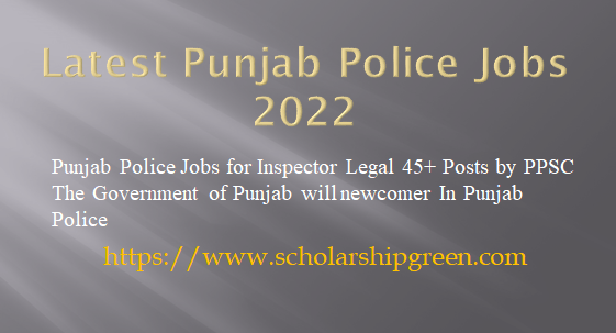 Latest Punjab Police Jobs 2022